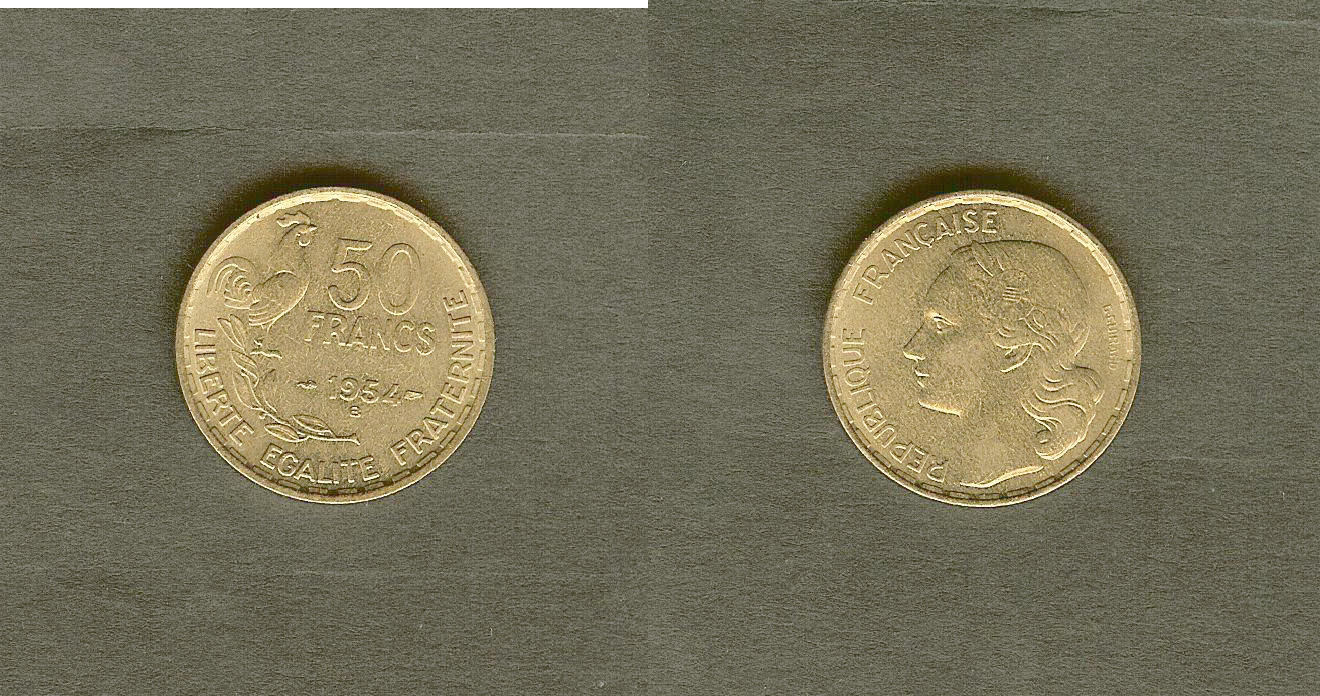 50 francs Guiraud 1954B Unc